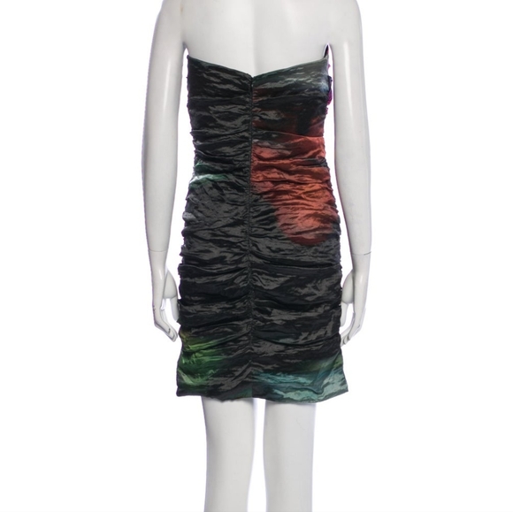 Nicole Miller Ruched Strapless Mini Drsss - Picture 3 of 3